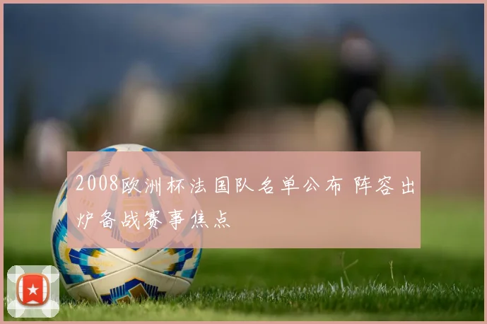 2008欧洲杯法国队名单公布 阵容出炉备战赛事焦点